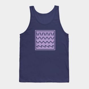 Synthesizer Waveforms Purple Tank Top